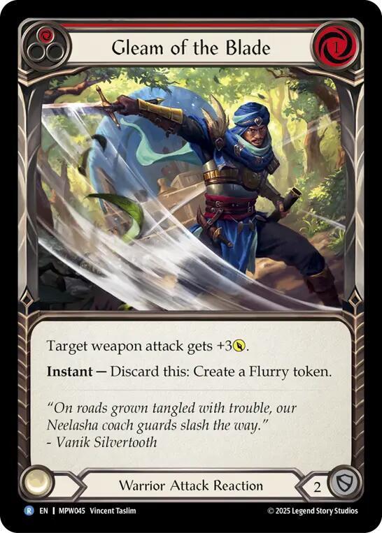 Gleam of the Blade (Red) (MPW045) [Mastery Pack Warrior]
