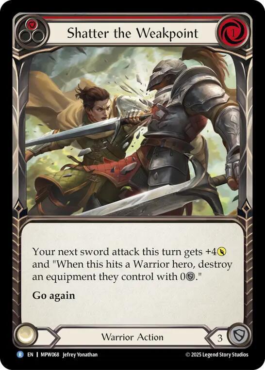 Shatter the Weakpoint (Red) (MPW068) [Mastery Pack Warrior]