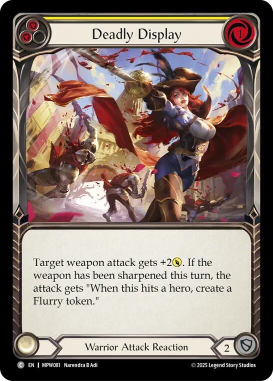 Deadly Display (Yellow) (MPW081) [Mastery Pack Warrior]