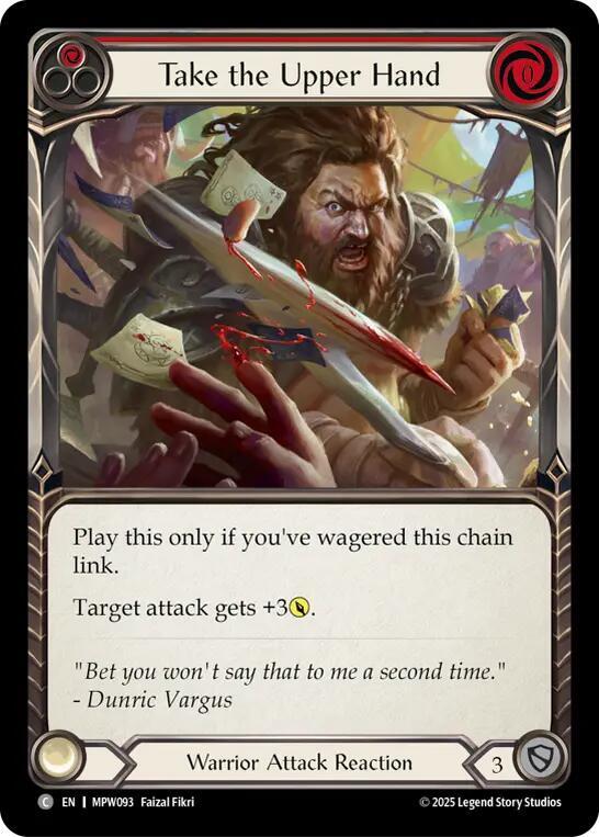 Take the Upper Hand (Red) (MPW093) [Mastery Pack Warrior]