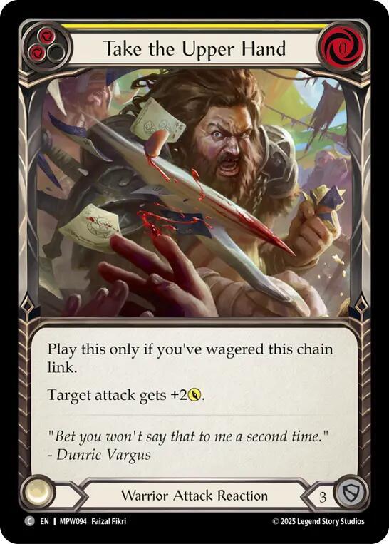 Take the Upper Hand (Yellow) (MPW094) [Mastery Pack Warrior]