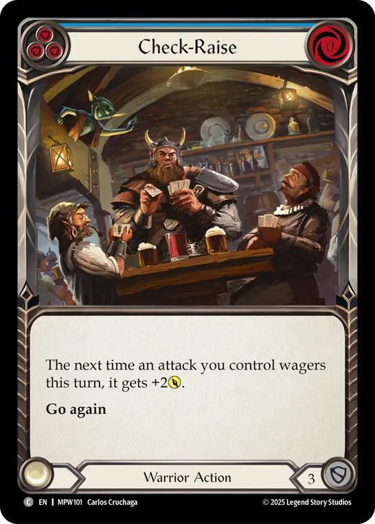 Check-Raise (Blue) (MPW101) [Mastery Pack Warrior]