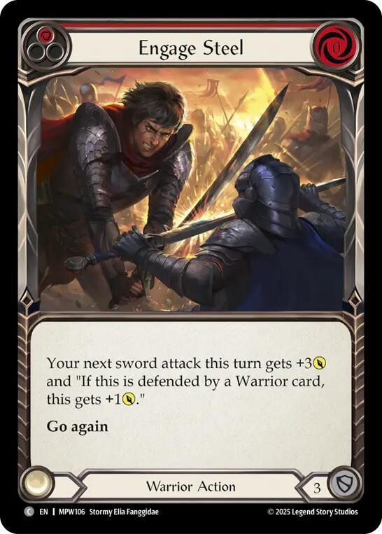 Engage Steel (Red) (MPW106) [Mastery Pack Warrior]