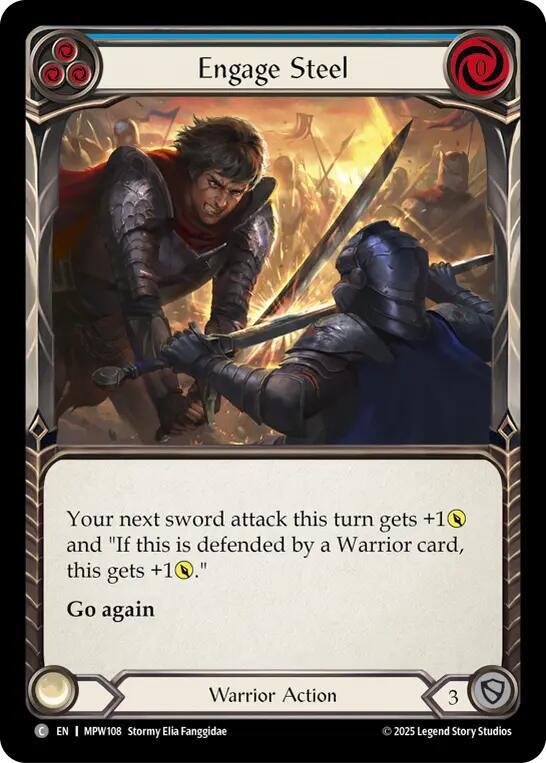Engage Steel (Blue) (MPW108) [Mastery Pack Warrior]