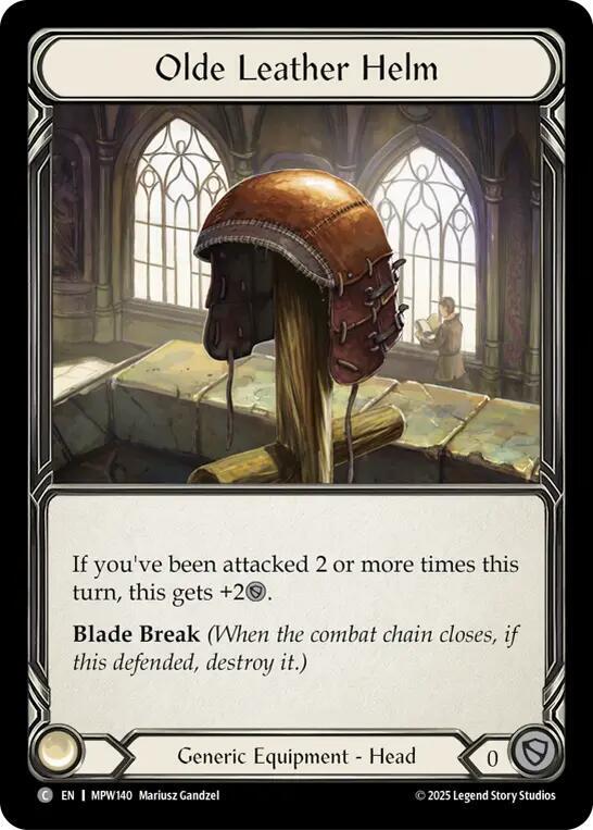 Olde Leather Helm (MPW140) [Mastery Pack Warrior]