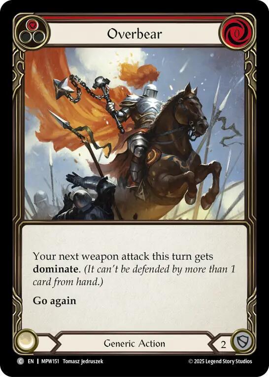 Overbear (Red) (MPW151) [Mastery Pack Warrior]