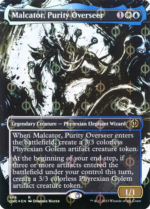 Malcator, Purity Overseer (468) [Phyrexia: All Will Be One] [Showcase, Borderless]