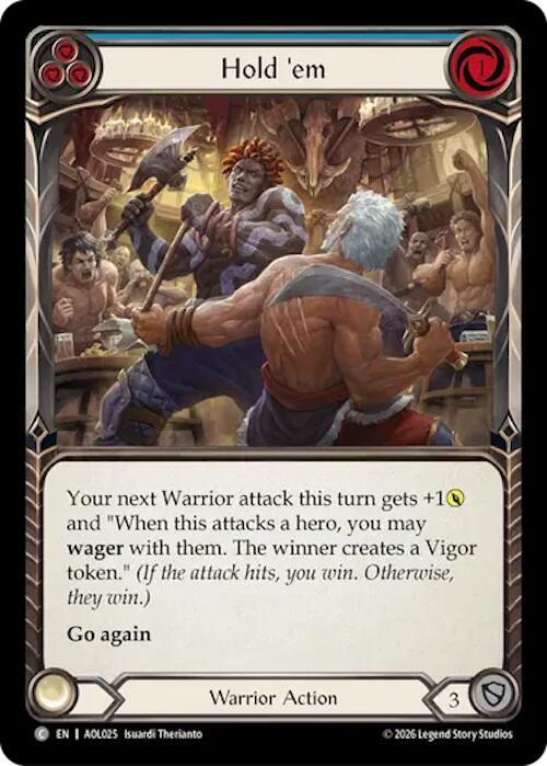 Hold 'em (Blue) (AOL025) [Armory Deck: Olympia]