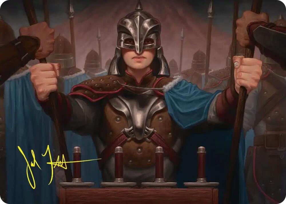 Bard's Attendant Art Card (Gold-Stamped Signature) (50) [The Hobbit Art Series]