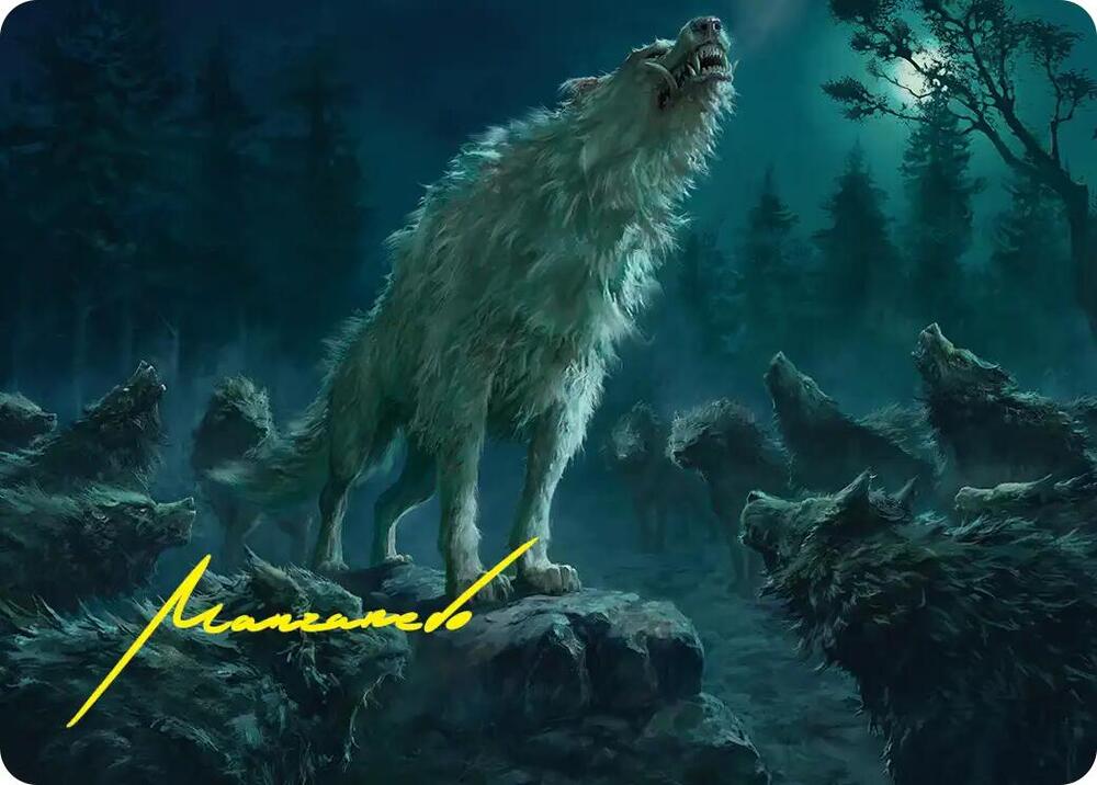 Reverent Howl Art Card (Gold-Stamped Signature) (16) [The Hobbit Art Series]