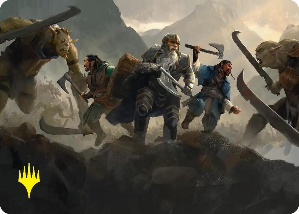 Struggle of Howling Steel Art Card (Gold-Stamped) (51) [The Hobbit Art Series]