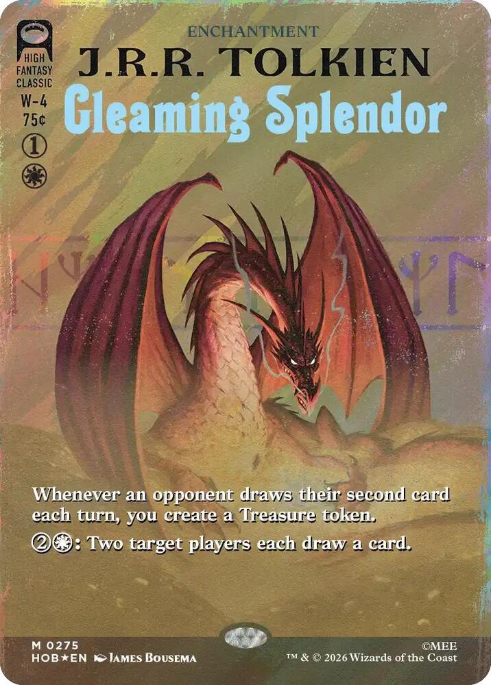 Gleaming Splendor (Borderless) (Surge Foil) (275) [The Hobbit]