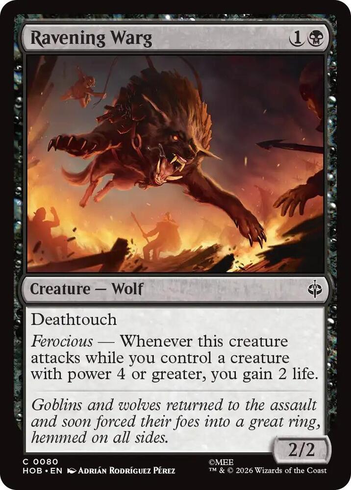 Ravening Warg (80) [The Hobbit]