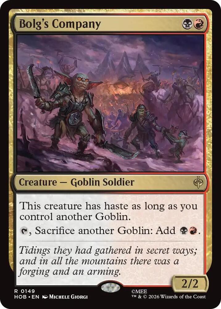 Bolg's Company (149) [The Hobbit]