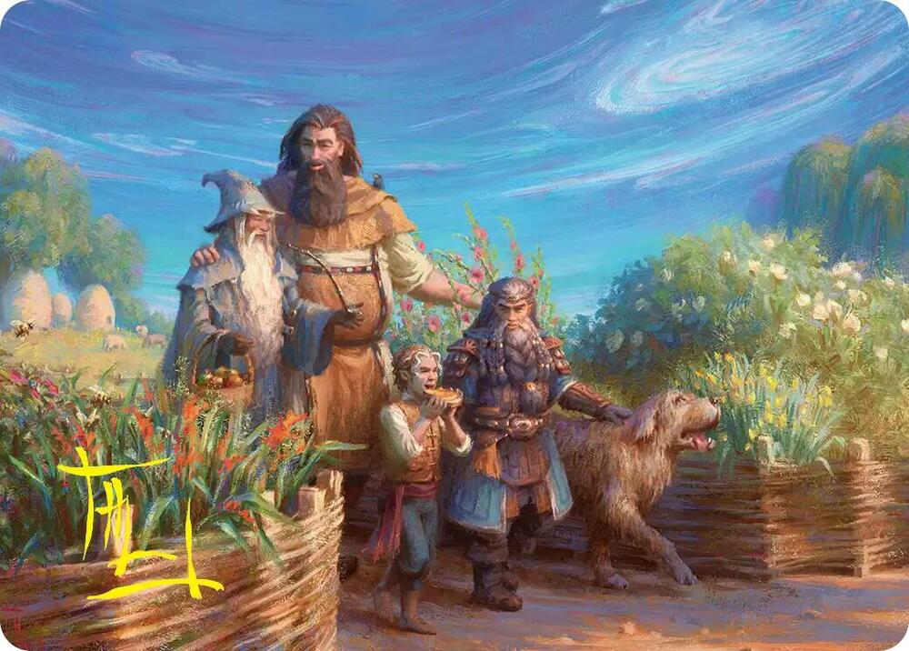 Beorn's Hospitality Art Card (Gold-Stamped Signature) (20) [The Hobbit Art Series]