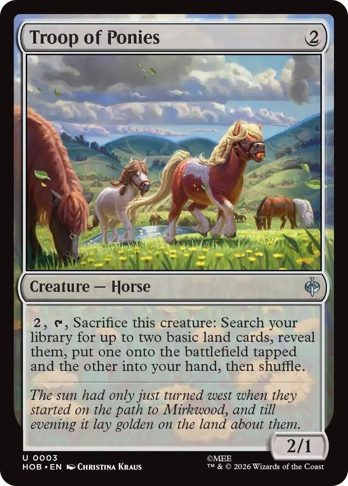 Troop of Ponies (3) [The Hobbit]