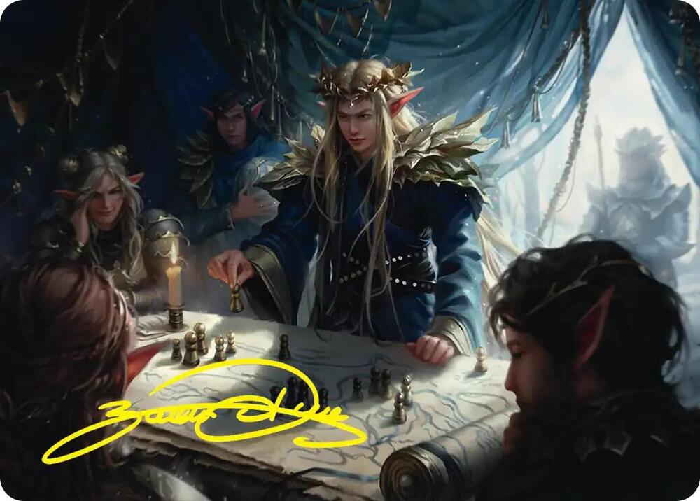 Thranduil the Strategist Art Card (Gold-Stamped Signature) (49) [The Hobbit Art Series]