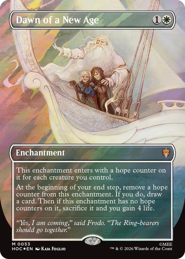 Dawn of a New Age (Borderless) (Surge Foil) (53) [The Hobbit: Eternal-Legal]