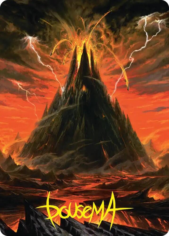 Mount Doom Art Card (Gold-Stamped Signature) (39) [The Hobbit Art Series]