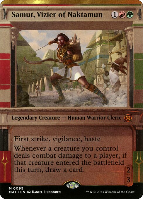 Samut, Vizier of Naktamun (95) [March of the Machine: The Aftermath] [Showcase, Borderless]