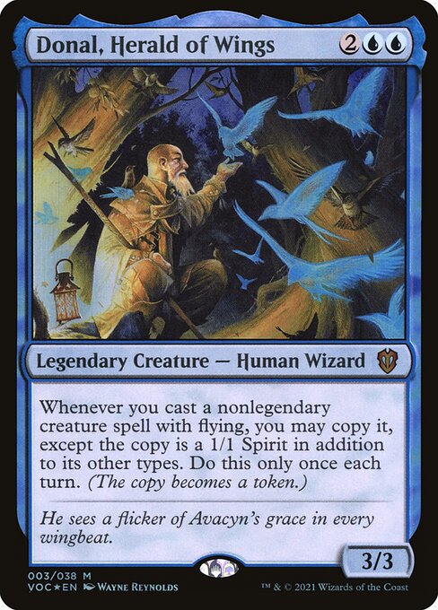 Donal, Herald of Wings (3) [Crimson Vow Commander]