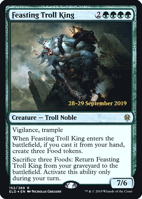 Feasting Troll King (152s) [Throne of Eldraine Promos]