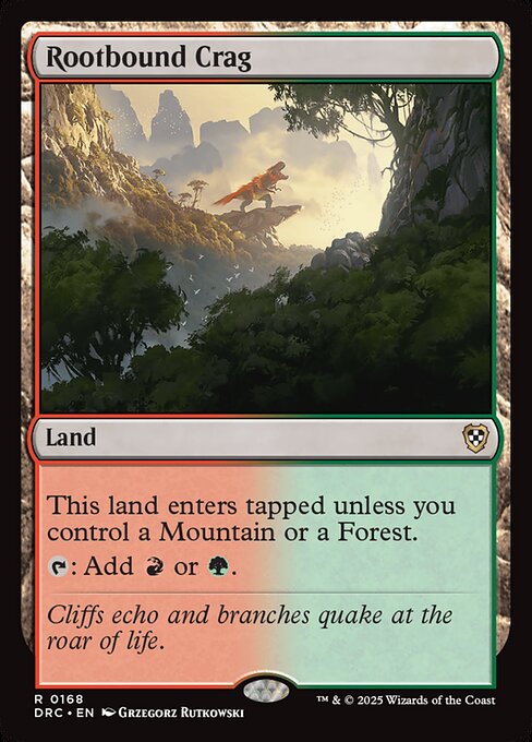 Rootbound Crag (168) [Aetherdrift Commander]