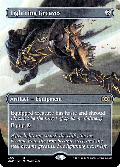 Lightning Greaves (360) [Double Masters] [Borderless]