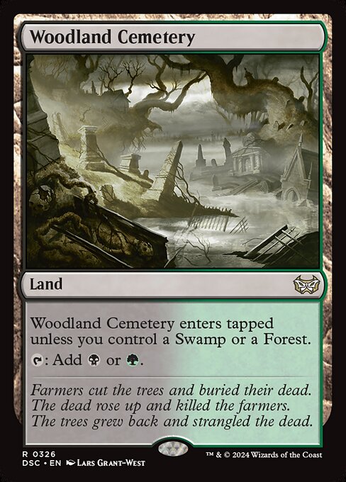 Woodland Cemetery (326) [Duskmourn: House of Horror Commander]