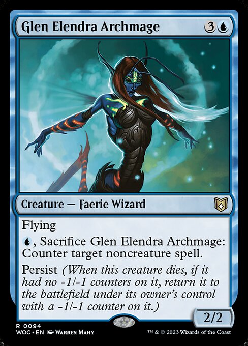 Glen Elendra Archmage (94) [Wilds of Eldraine Commander]