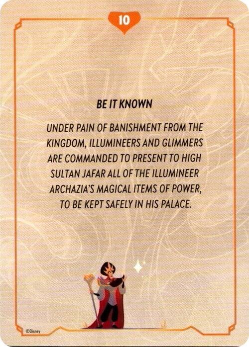 Reign of Jafar Lore Card (10 of 19) [Reign of Jafar]