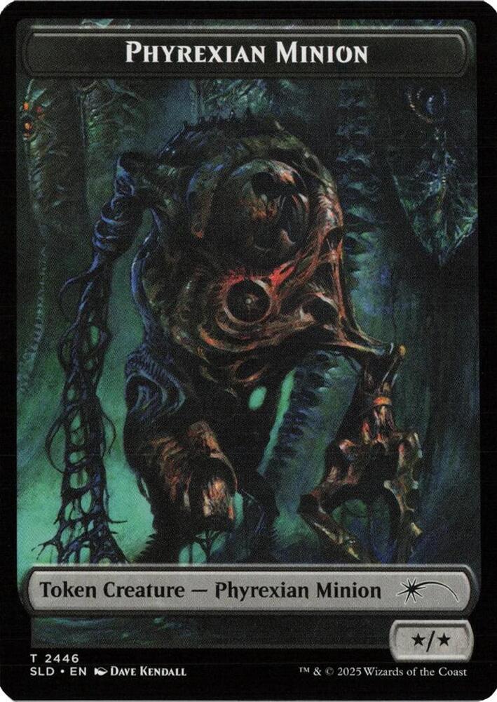 Phyrexian Minion (SLD) // Pegasus (KHC) Double-sided Token (2446 // 3) [Secret Lair Drop]