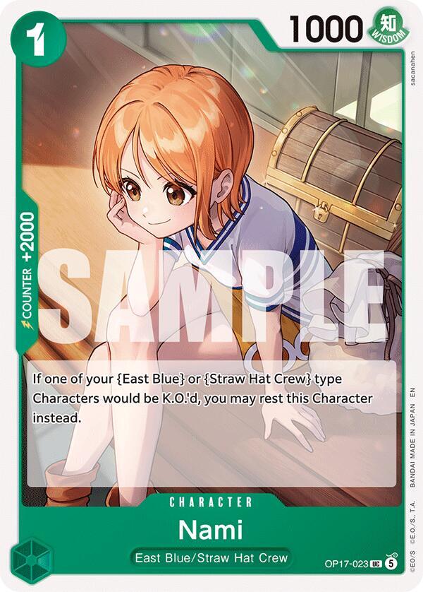 Nami (023) (OP17-023) [The World's Strongest Warriors]