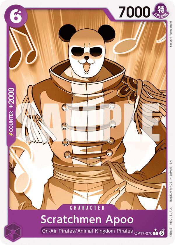 Scratchmen Apoo (Pandaman Art) (OP17-070) [The World's Strongest Warriors]