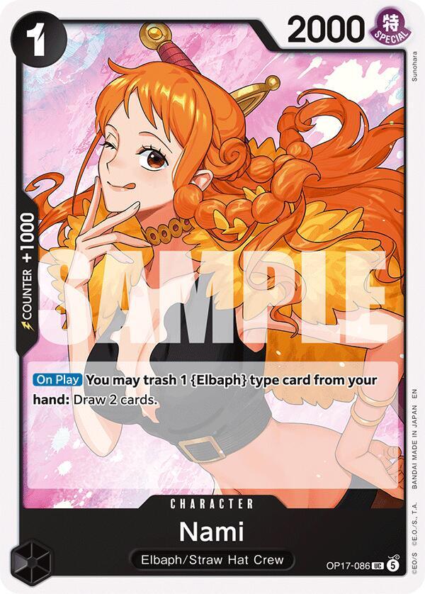 Nami (086) (OP17-086) [The World's Strongest Warriors]