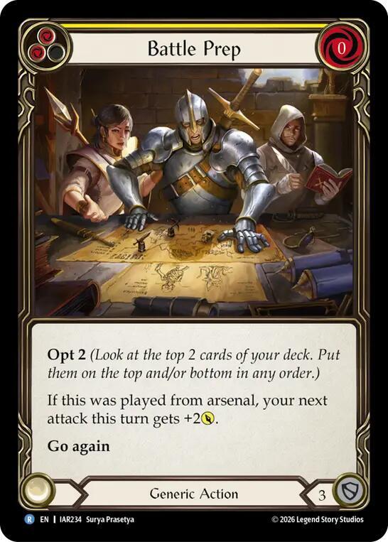 Battle Prep (Yellow) (IAR234) [Usurp the Shadow Throne]