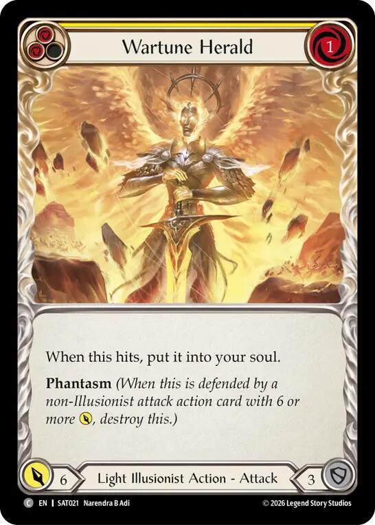 Wartune Herald (Yellow) (SAT021) [Silver Age: Usurp the Shadow Throne]