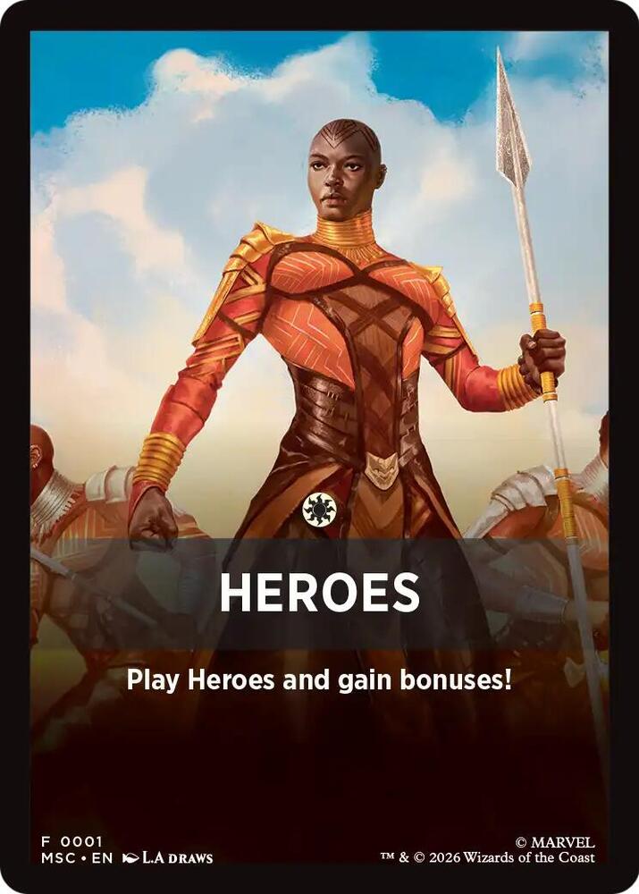 Heroes Theme Card (1) [Marvel Super Heroes Commander]
