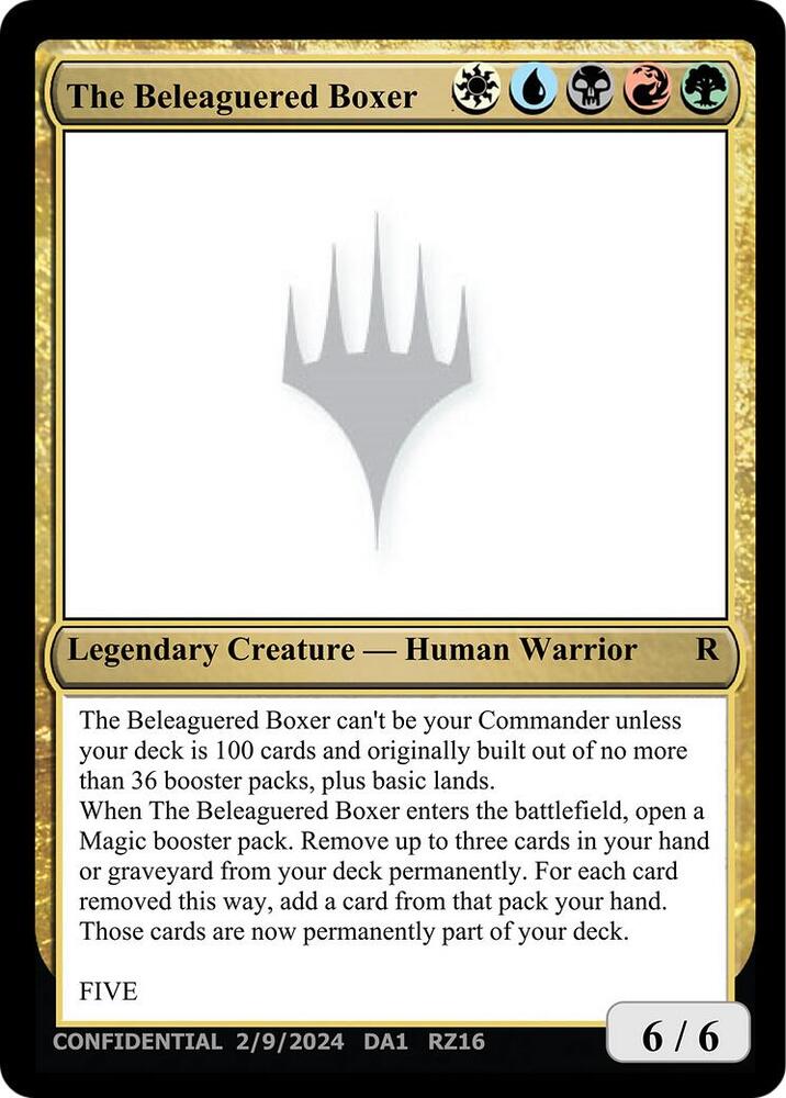 The Beleaguered Boxer [Un-Known Event Playtest Cards]