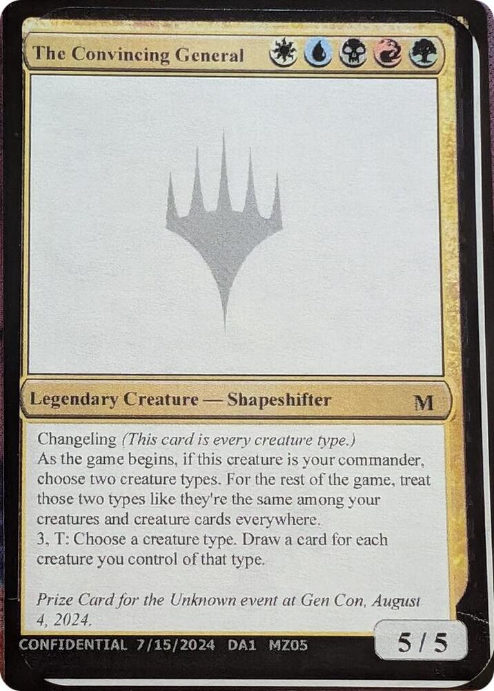 The Convincing General [Un-Known Event Playtest Cards]
