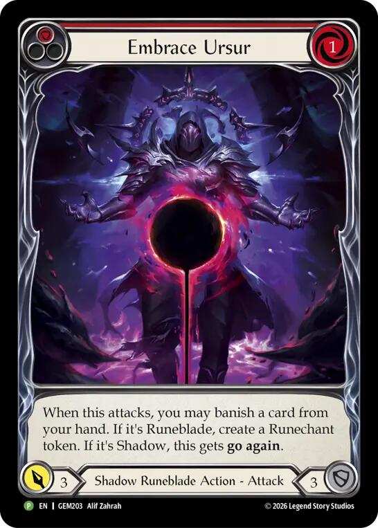 Embrace Ursur (GEM203) [GEM Pack 6]