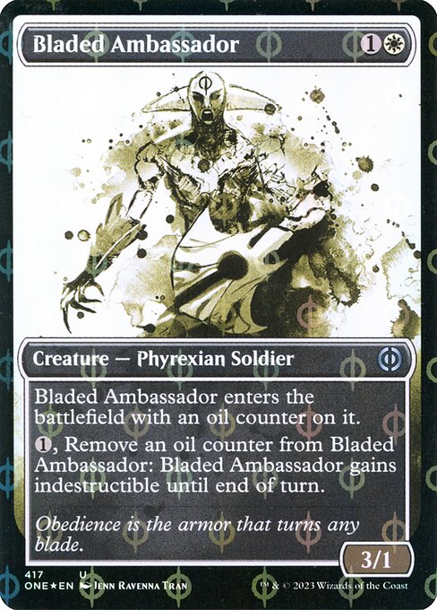 Bladed Ambassador (417) [Phyrexia: All Will Be One] [Showcase]