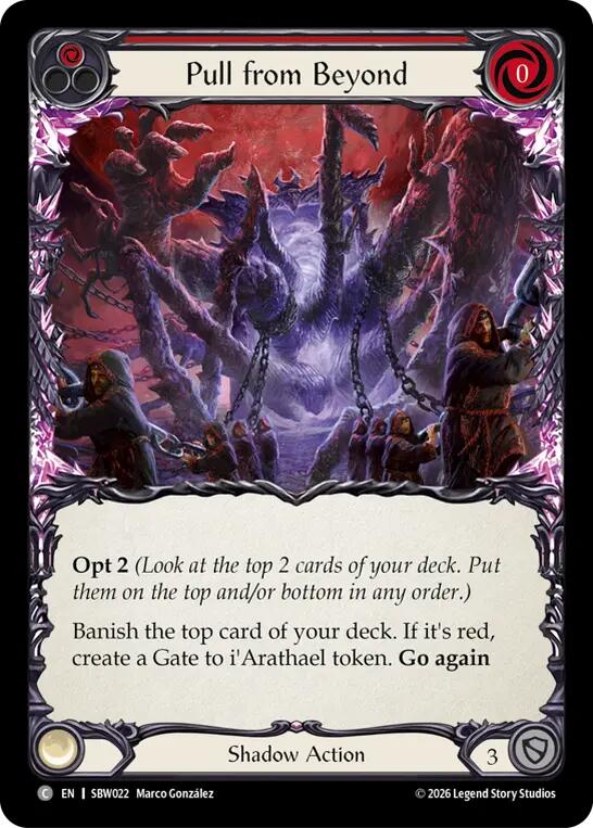 Pull From Beyond (Red) (SBW022) [Silver Age: Usurp the Shadow Throne]
