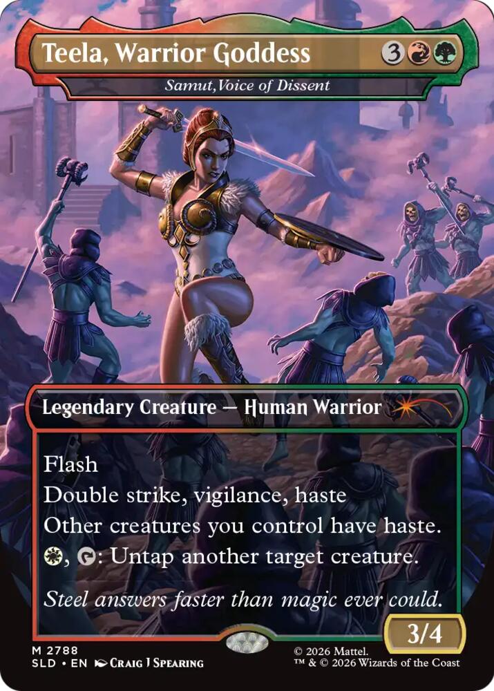Teela, Warrior Goddess - Samut, Voice of Dissent (2788) [Secret Lair Drop]