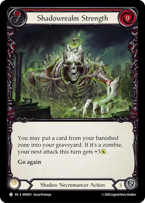 Shadowrealm Strength (Red) (AMA012) [Armory Deck: Malice]