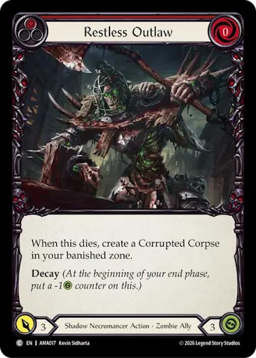 Restless Outlaw (AMA017) [Armory Deck: Malice]