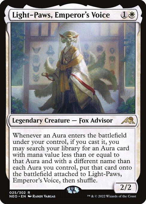 Light-Paws, Emperor's Voice (25p) [Kamigawa: Neon Dynasty Promos]