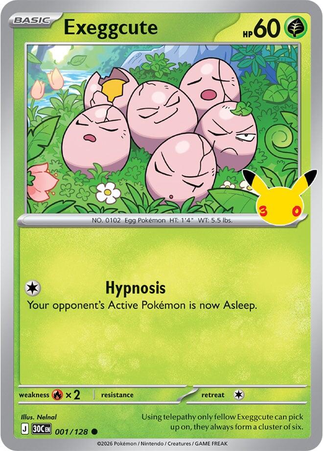 Exeggcute (001/128) [ME: 30th Celebration]