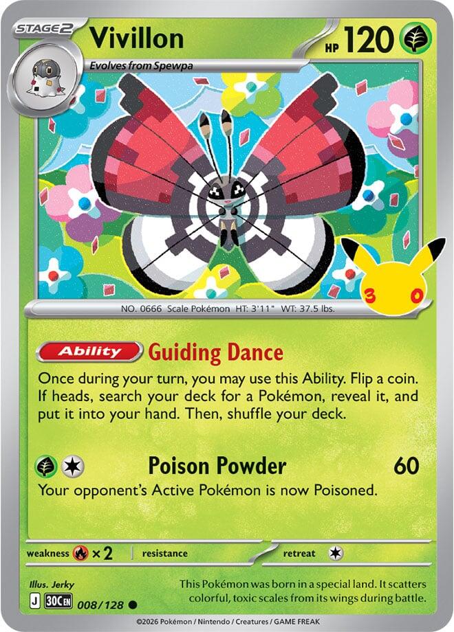 Vivillon (008/128) [ME: 30th Celebration]
