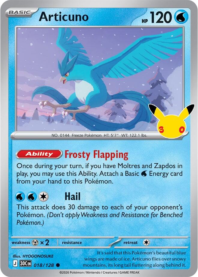 Articuno - 018/128 [ME: 30th Celebration]
